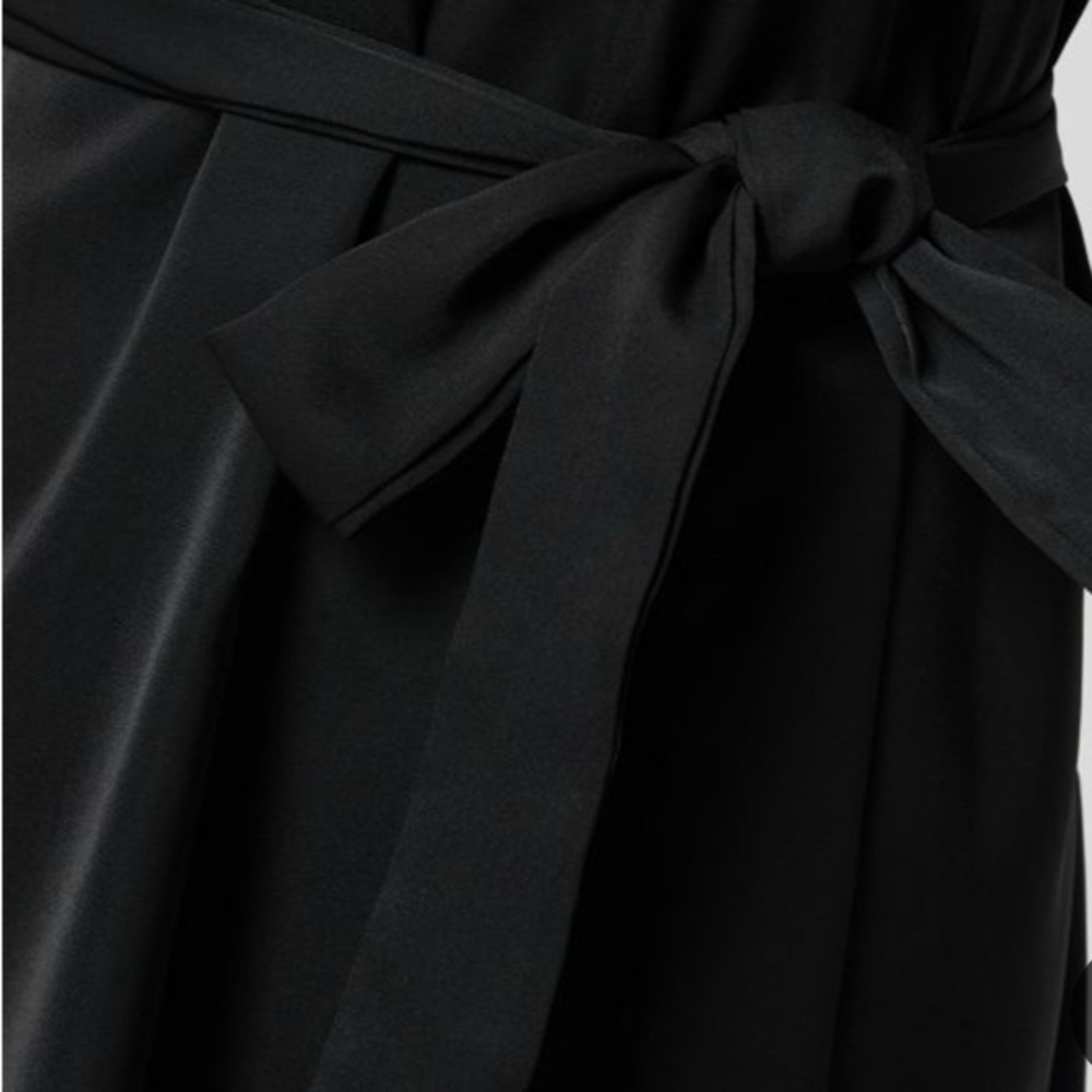 Halara Elegant Black Shirt Dress Sz L NWT - Picture 6 of 8